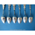 a set of six vintage Dutch silver teaspoons