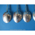 a set of six antique Dutch silver teaspoons