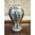 an antique hand painted earthenware Makkum Tichelaar vase