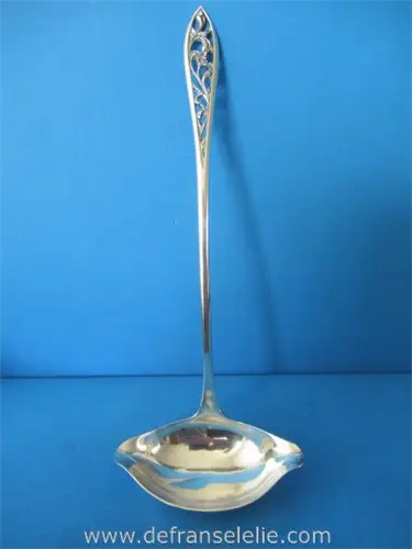 een vintage Hollands zilveren bowllepel Zaanlandse Zilversmederij