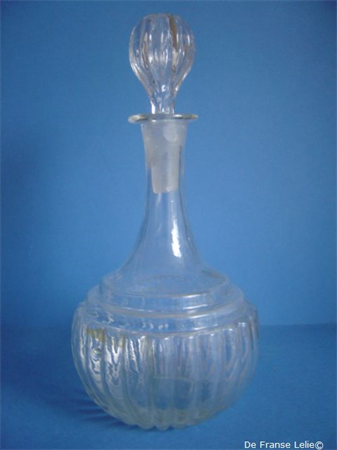 an 19th century glass carafe
