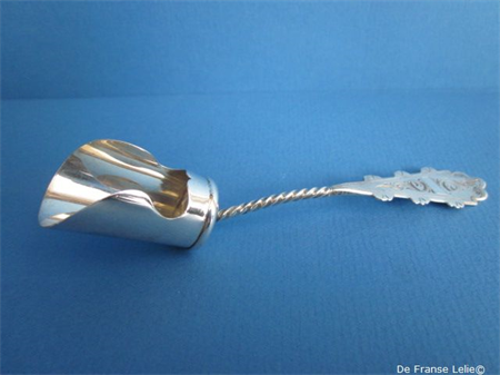 a vintage Dutch silver sugar shovel spoon