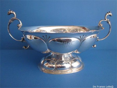 a Dutch silver brandy bowl