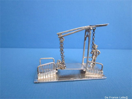 a vintage Dutch silver miniature bridge
