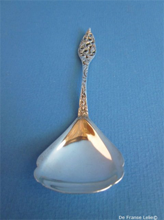 a German silver sugar spoon