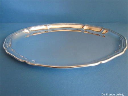 a small Dutch silver serving tray