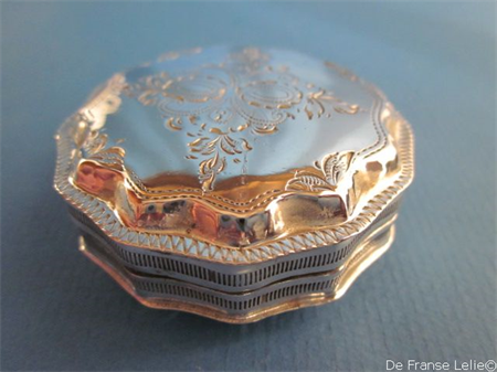 antique Dutch silver peppermint box