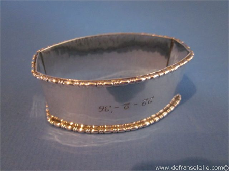 a vintage Dutch silver napkin ring