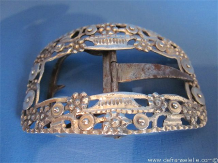 an antique Dutch silver buckle