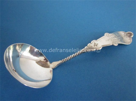 an antique Dutch silver cream spoon