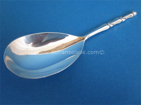 a vintage Dutch silver sugar spoon