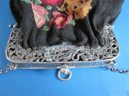 an antique Dutch silver purse