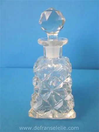 a small antique crystal carafe