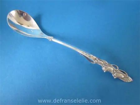 a Dutch silver art nouveau style cream spoon