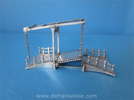 ea vintage Dutch silver miniature bridge