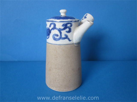 an antique Japanese porcelain tea pot
