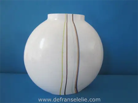 a Bertil Vallien Kosta Boda rainbow glass vase