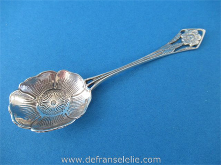 a vintage Dutch silver sugar spoon