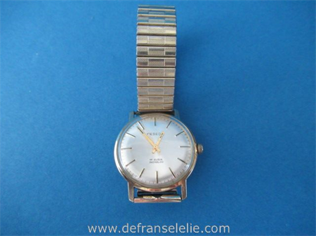 a vintage gold plated Reseda men's wrist watch