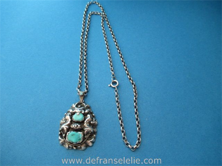 a vintage Dutch silver necklace