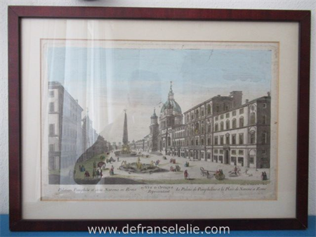 optical view engraving Le Palais de Pamphilius par Daumont