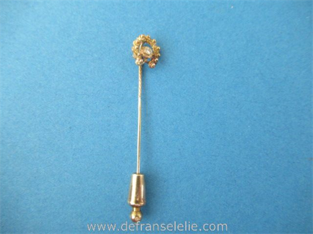 an antique Dutch 14ct gold diamond tie pin