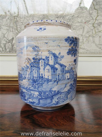 a vintage hand painted Murano Guerrieri vase
