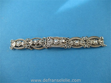 een vintage Duits b.w.g. zilveren dames armband