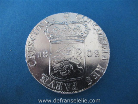 een zilveren rijksdaalder Nederland Bataafse Republiek 1808