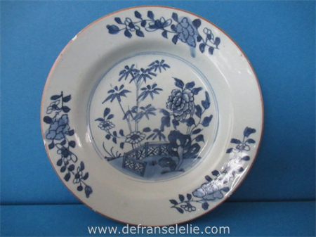 an antique Chinese blue and white porcelain dish