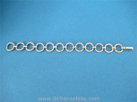 een vintage Hollands zilveren damesarmband